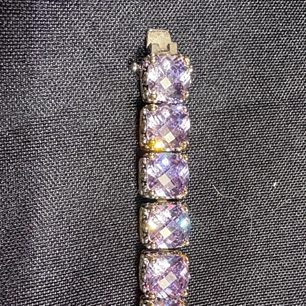 Vintage Park Lane purple lilac Impressions Bracelet - Picture 2 of 6